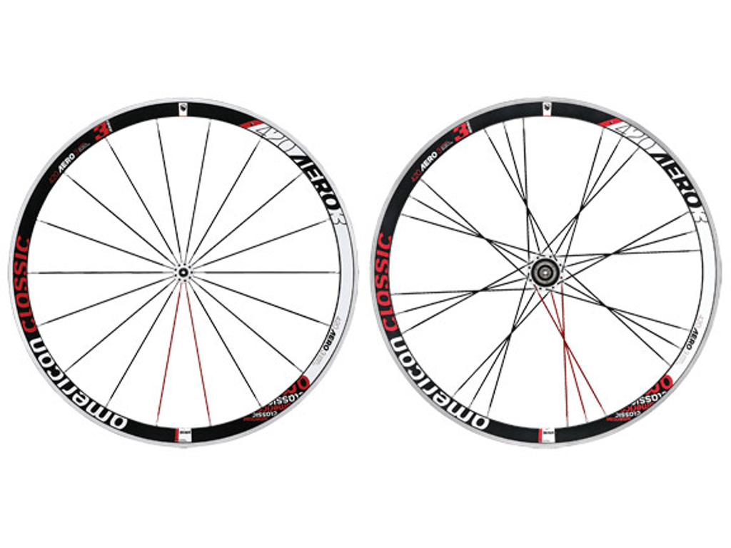 420 Aero 3 rim 24H Black- Red