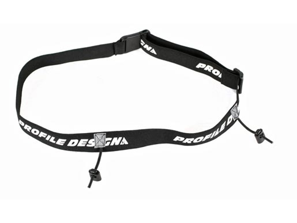 PROFILE RACE NUMBER BELT - BLACK