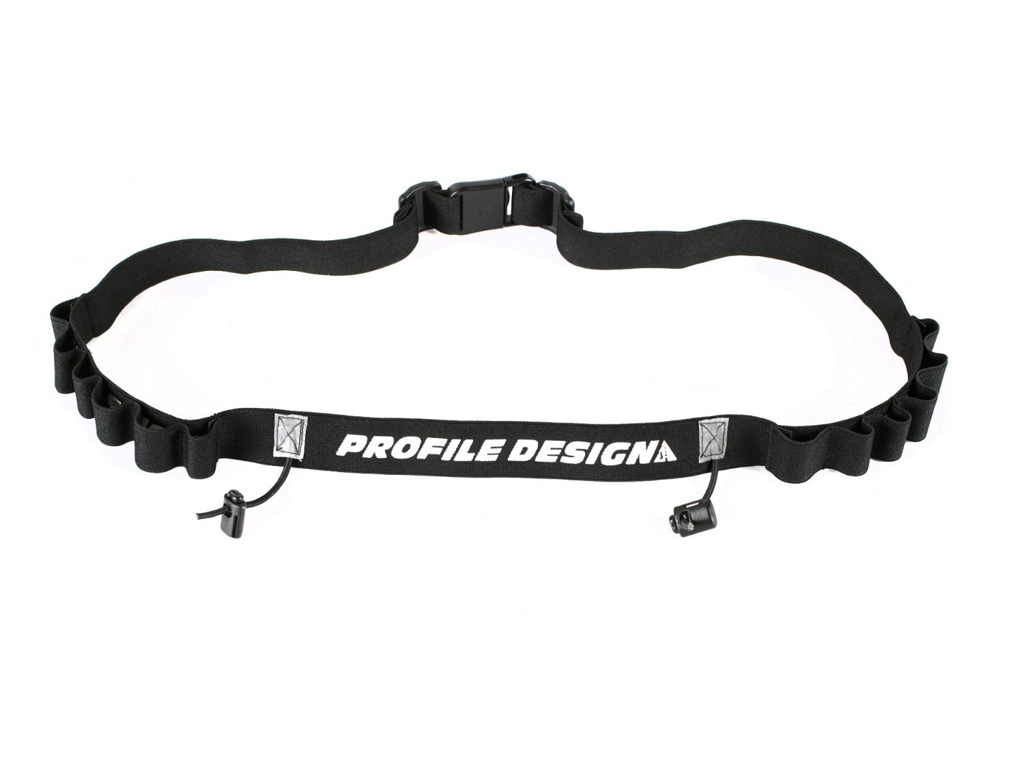 PROFILE RACE NUMBER BELT W/GEL - BLACK